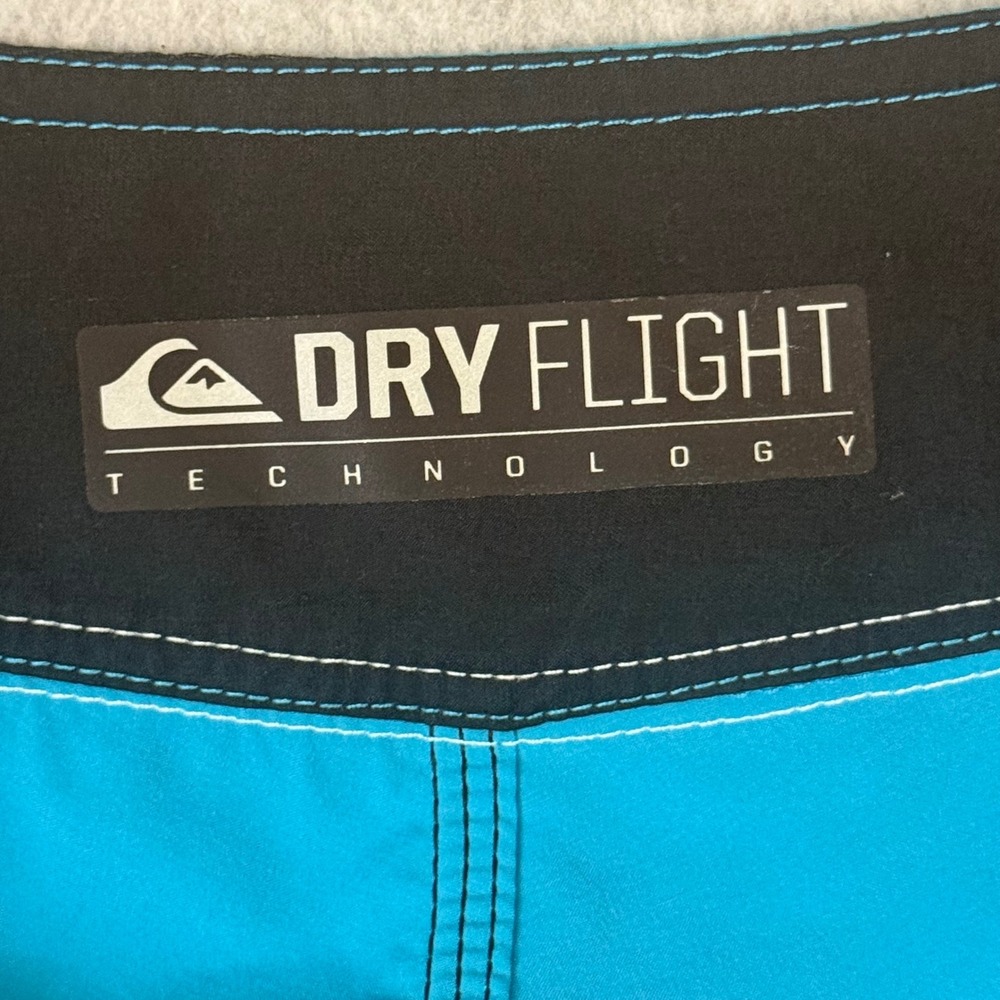 Quiksilver AG47 Dry Flight Board Shorts Mens 36 Blue Performance Swim Trunks - Picture 10 of 16